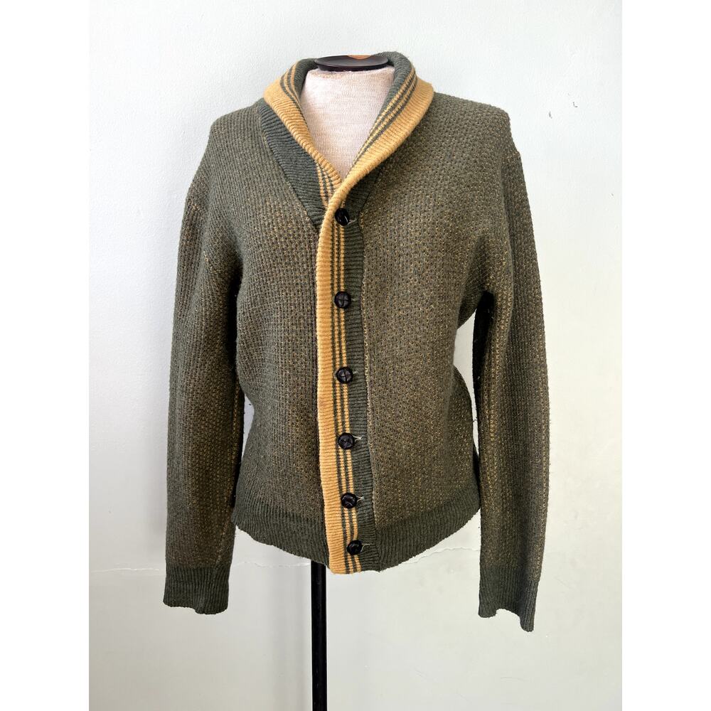 60s/70s Vintage Button Up Cardigan Sweater by Royal Oak - Medium/L